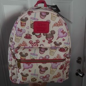 Loungefly Cream and Pink Disney Treats Backpack